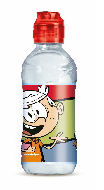 Agua mineral natural botella 33 cl con tapón Sport (Personajes