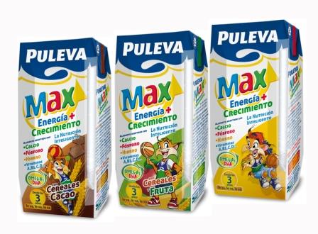 NUEVA PULEVA MAX, EL ÚNICO LÁCTEO DE ENERGÍA Y CRECIMIENTO CON HIERRO Y  OMEGA 3 DHA