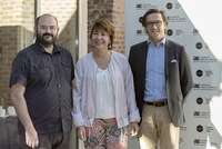 Pablo César Carmona Pascual, Concejal del Distrito de Salamanca, Belén García, Gerente de la Agencia para el Empleo y César Ramírez, Fundador de Neodrinks.