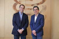 Peio Arbeloa, Dtor. Gral. de la Unidad de Negocio España de Mahou San Miguel y Joxe Mari Aizega, Dtor. Gral. de Basque Culinary Center