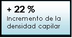 Cuadro de texto: + 22 %Incremento de la densidad capilar