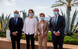 Rafael Mateo, Sabina Fluxà, Gloria Fluxà y Marcelino Oreja