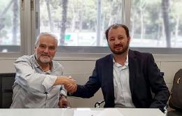 Joan Ramon Font-Quer, director general Financiero ISS y Jaime Thiebaut, consejero delegado Aramark España