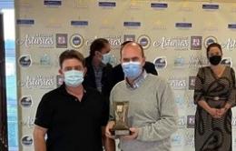 Iván Cueto Alonso, Vocal Sector Productor de la IGP Faba Asturiana y José Blanco, Responsable de producción de Productos Noreñeneses, S.L.