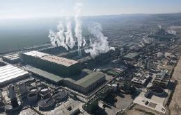 Vista aérea de las instalaciones del Grupo Saica en El Burgo de Ebro (Zaragoza).