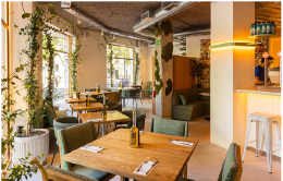El nuevo Flax & Kale está ubicado la esquina de Trafalgar con Luchana