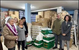 Primera entrega de alimentos a Juventudes Hospitalarias de Parla (Comunidad de Madrid)