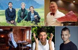 Virgilio, Malena y Pía; Takayoshi Watanabe; Poul Andrias Ziaska, Max Alajmo y Dabiz Muñoz