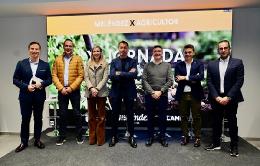 Máximo Gómez, Marco Román, Mª José González; Javier Meléndez, Felipe Medina, Pedro Ruiz y Juan Manuel Coello