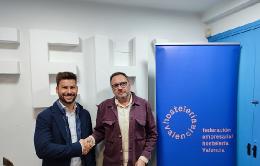 Kilian Zaragozá, CEO de Naria y Manuel Espinar, Presidente de Hostelería Valencia