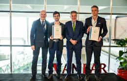 Guillermo Valles director general Saica Natur, MArio Roehrich consejero ejecutivo de Grupo Agora, Ramón Alejandro presidente Grupo Saica y Sergio Elizalde CEO Grupo Agora