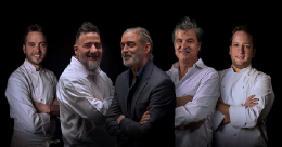 Los jefes de cocina de todo el grupo junto a Carlos Bosch, fundador y propietario