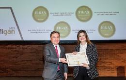 Inma Cánovas recoge el galardón