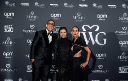 Zazou Belounis, fundador y CEO de Casanis Group, Eva Longoria, actriz y empresaria y Johanna Matagrano Belounis