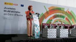 La consejera delegada de ICEX, María Peña, inaugura las Jornadas de Partenariado Multilateral en Costa de Marfil