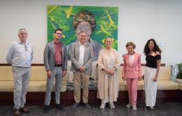 Antonio Robles, Alejandro Barriuso, Juan Miguel Martínez Gabaldón, María Jesús Lafuente, María Teresa Rodríguez y Lourdes Gullón