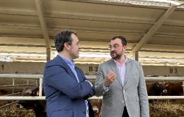 Adrián Barbón y Alejandro Fernández en el cebadero